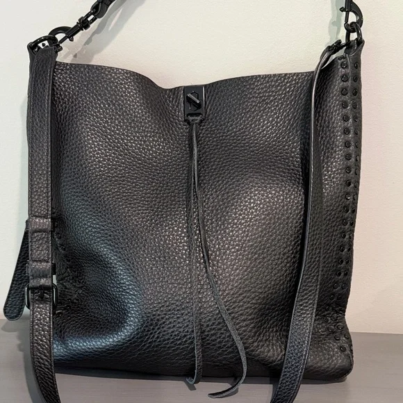 Rebecca Minkoff Black Leather Shoulder Bag - Picture 2 of 7